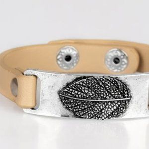 5 For $20! Paparazzi Bracelet ~ Take The LEAF - Brown